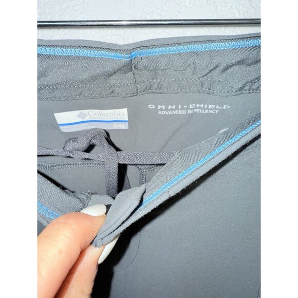 Columbia Omni-Shield Pants Women's 8/40Gray Advanced Repellency Mid Rise K - Picture 2 of 5